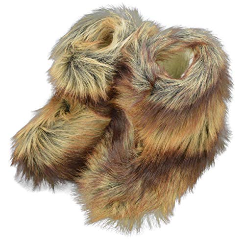 Moro-Design Hüttenschuhe Hausschuhe Yeti Fell Lammfell 100% Schafwolle Pantoffeln Gr.35-48 (39/40) von Moro-Design