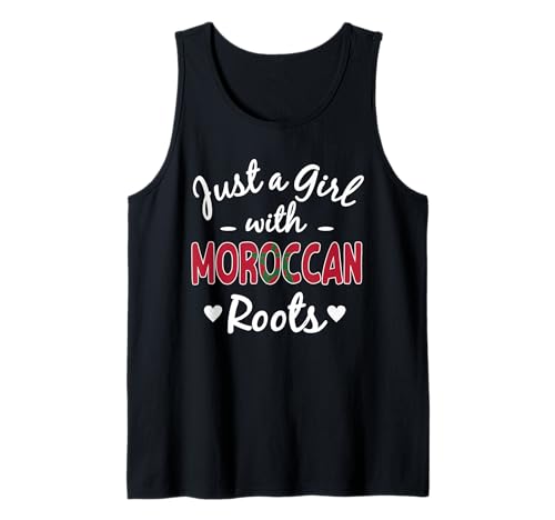 Just A Girl with Moroccan Roots Pride Marokko Woman Tank Top von Morocco Flag Designs Proud Moroccan Roots