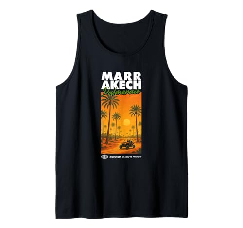 Marrakech Palmeraie Sunset Morocco Buggy Marrakesh Lovers Tank Top Marrakech Palmeraie Sunset Morocco Buggy Marrakesh Lovers Tank Top von Morocco Travel Vacation Collection BY MEDINAHYPE