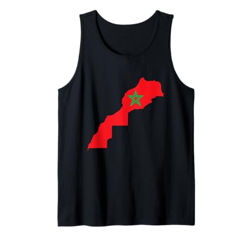 Marokko-Karte, Marokko-Flagge, für Männer, Frauen, Kinder, Marokko Tank Top Marokko-Karte, Marokko-Flagge, für Männer, Frauen, Kinder, Marokko Tank Top von Morocco's Lover Store