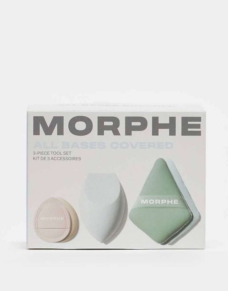Morphe - All Bases Covered - 3-teiliges Schmink-Werkzeugset, 9 Ersparnis-Keine Farbe von Morphe