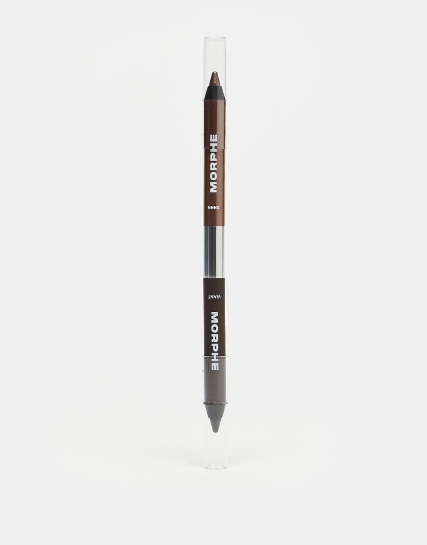 Morphe - Bi-Liner Dual Ended - Gel-Eyeliner mit zwei Enden im Farbton Dark Brown und Shimmer Brown-Braun Morphe - Bi-Liner Dual Ended - Gel-Eyeliner mit zwei Enden im Farbton Dark Brown und Shimmer Brown-Braun von Morphe