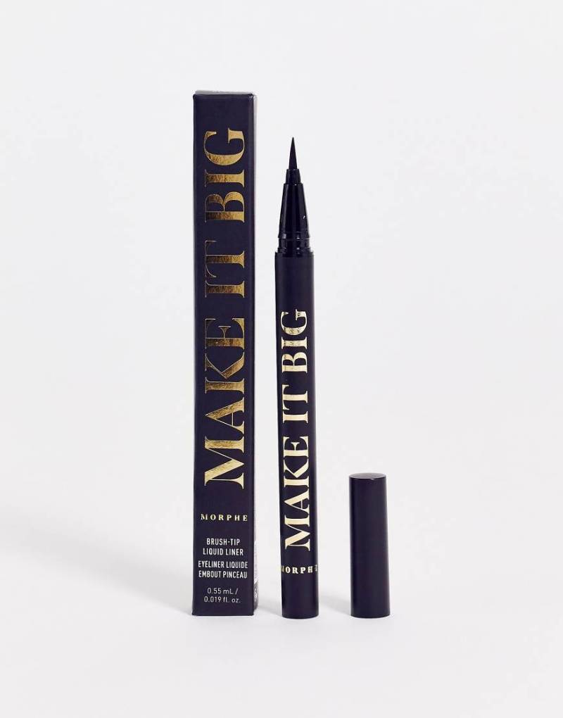 Morphe - Make It Big - Flüssiger Eyeliner mit Pinselspitze-Schwarz von Morphe