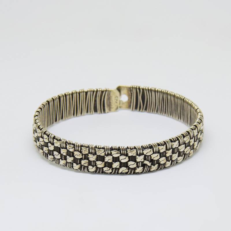 Handgefertigtes 925 Sterling Silber Armband Für Männer von Morrinel