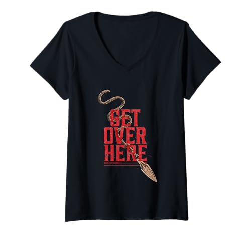 Damen Get Rover Here Mortal Combat Merch T-Shirt mit V-Ausschnitt Damen Get Rover Here Mortal Combat Merch T-Shirt mit V-Ausschnitt von Mortal Combat