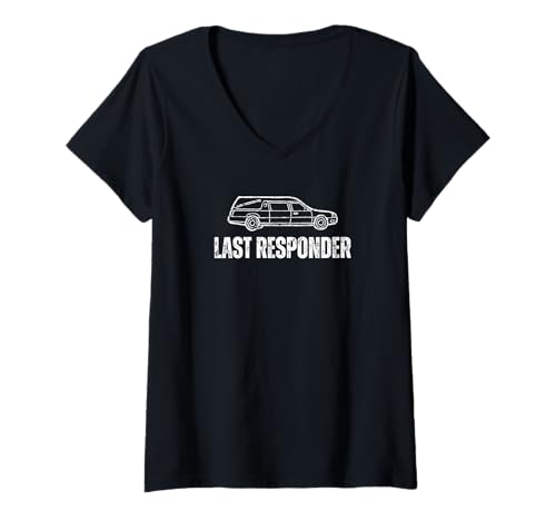 Damen Letzter Responder Mortuary Science Lustiger Bestatter T-Shirt mit V-Ausschnitt Damen Letzter Responder Mortuary Science Lustiger Bestatter T-Shirt mit V-Ausschnitt von Mortuary Science And Last Responder Gifts