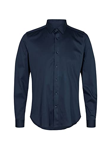 MOS MOSH Marco Odor Jersey Shirt Navy - L von Mos Mosh