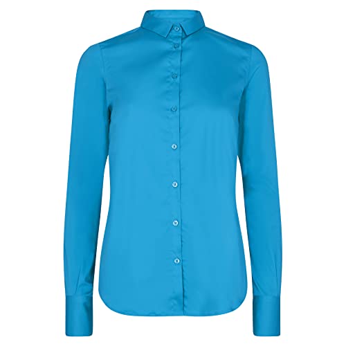 Mos Mosh Bluse Tilda mit Baumwolle L Blau von Mos Mosh