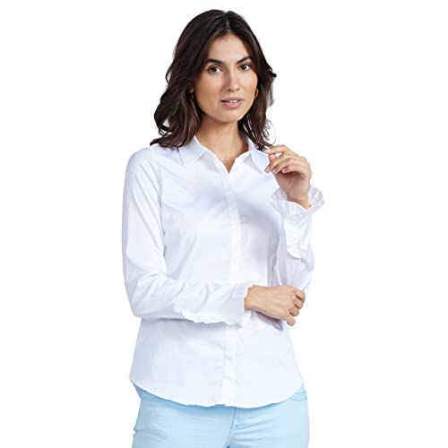 Bluse Mattie FLIP mit Baumwolle S Weiss von Mos Mosh