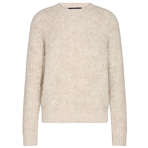 Mos Mosh Damen Wollpullover MM Gisla Hairy Knit Nature beige - L von Mos Mosh