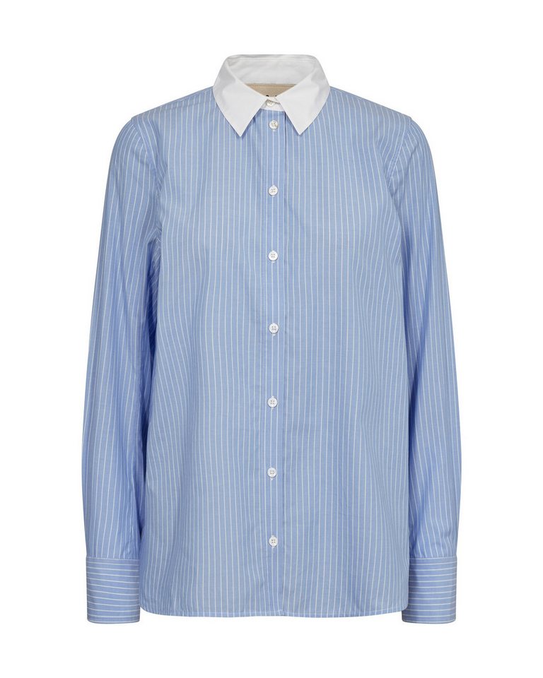 Mos Mosh Kurzarmhemd MMTayla Stripe Shirt Hydrangea von Mos Mosh