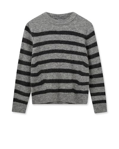 Mos Mosh MMThora Stripe Crewneck Knit 818Sharkskin - L von Mos Mosh