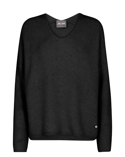 Mos Mosh MMThora V-Neck Knit 801 Black - S von Mos Mosh