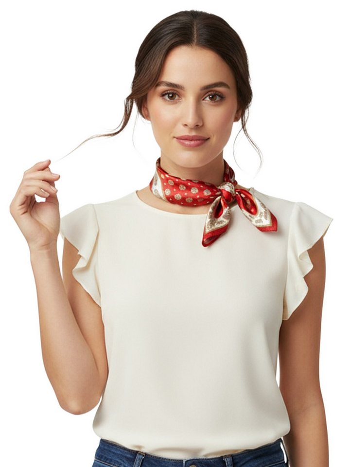 Moschen-Bayern Halstuch Halstuch Damen Herren Nickituch Seidentuch Seidenhalstuch Rot von Moschen-Bayern