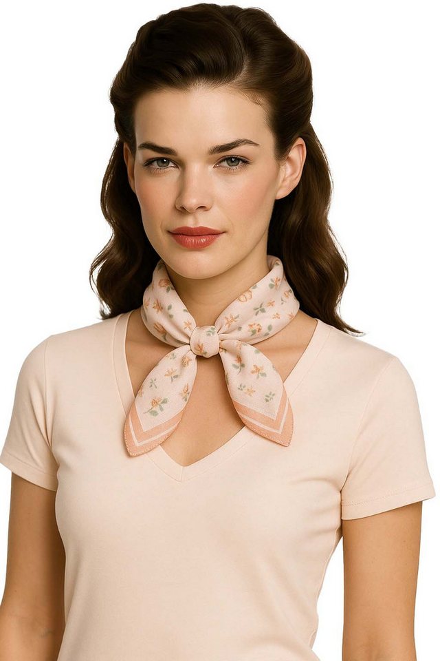 Moschen-Bayern Nickituch Halstuch Damen klein Nickituch Sommer Baumwolle Blau Violett von Moschen-Bayern