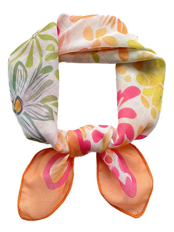 Moschen-Bayern Nickituch Halstuch Damen klein Nickituch Sommer Baumwolle Orange Pink Blau von Moschen-Bayern