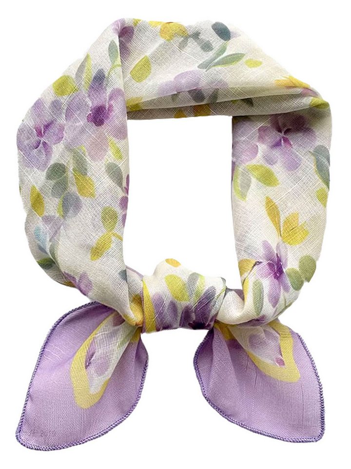 Moschen-Bayern Nickituch Halstuch Damen klein Nickituch Sommer Baumwolle Rosa Violett von Moschen-Bayern