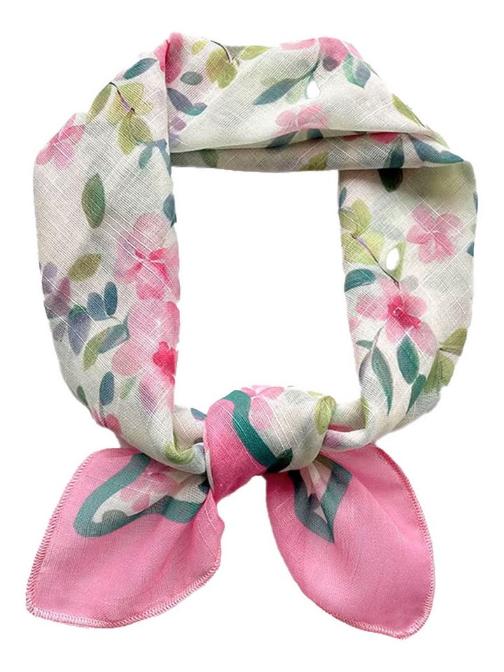 Moschen-Bayern Nickituch Halstuch Damen klein Nickituch Sommer Baumwolle Rosa Violett von Moschen-Bayern