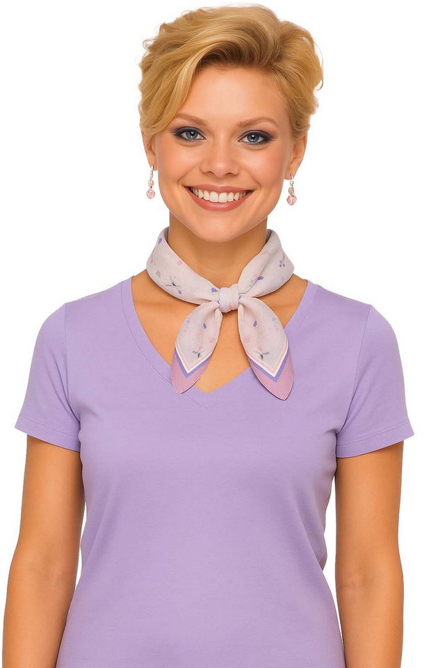 Moschen-Bayern Nickituch Halstuch Damen klein Nickituch Sommer Baumwolle Rosa von Moschen-Bayern