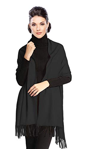 Moschen-Bayern Pashmina Stola Damen für Abendkleid Kaschmirstola Kaschmir Schal Umhang Paschmina - Schwarz Moschen-Bayern Pashmina Stola Damen für Abendkleid Kaschmirstola Kaschmir Schal Umhang Paschmina - Schwarz von Moschen-Bayern