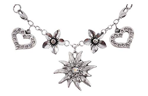 Moschen-Bayern Trachtenschmuck Dirndlschmuck Damen Trachten-Charivari Dirndl Edelweiß von Moschen-Bayern