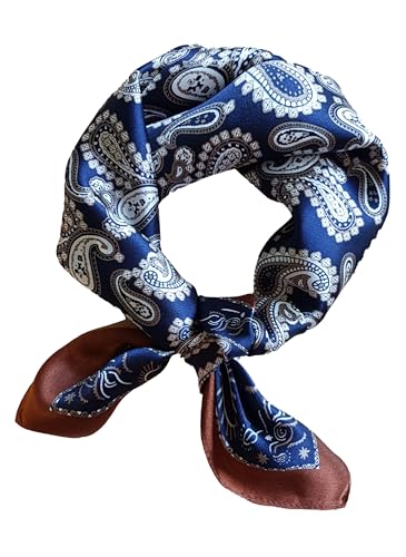 Trachtenhalstuch Seidenhalstuch Halstuch Trachten Damen Herren Nickituch 100% Seide Tuch Seidentuch Blau von Moschen-Bayern