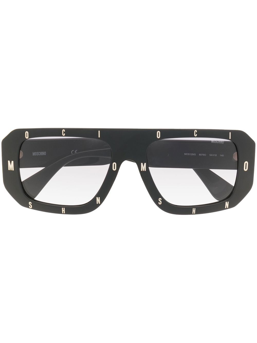 Moschino Eyewear Sonnenbrille mit Oversized-Gestell - Schwarz von Moschino Eyewear