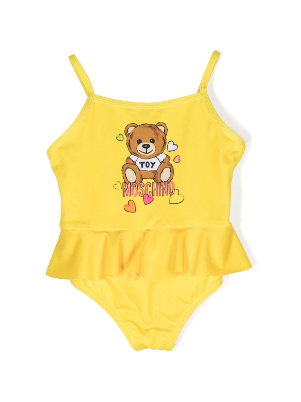 Moschino Kids Badeanzug mit Teddybär-Print - Gelb von Moschino Kids