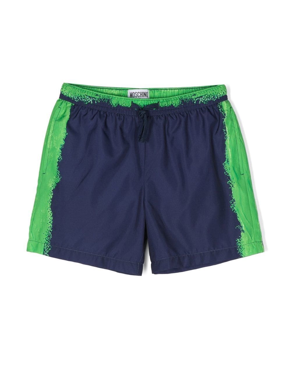 Moschino Kids Badeshorts mit Logo-Print - Blau von Moschino Kids