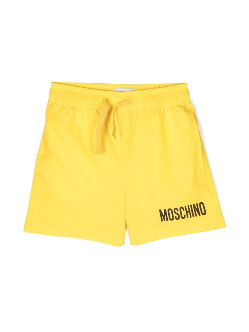 Moschino Kids Badeshorts mit Logo-Print - Gelb von Moschino Kids