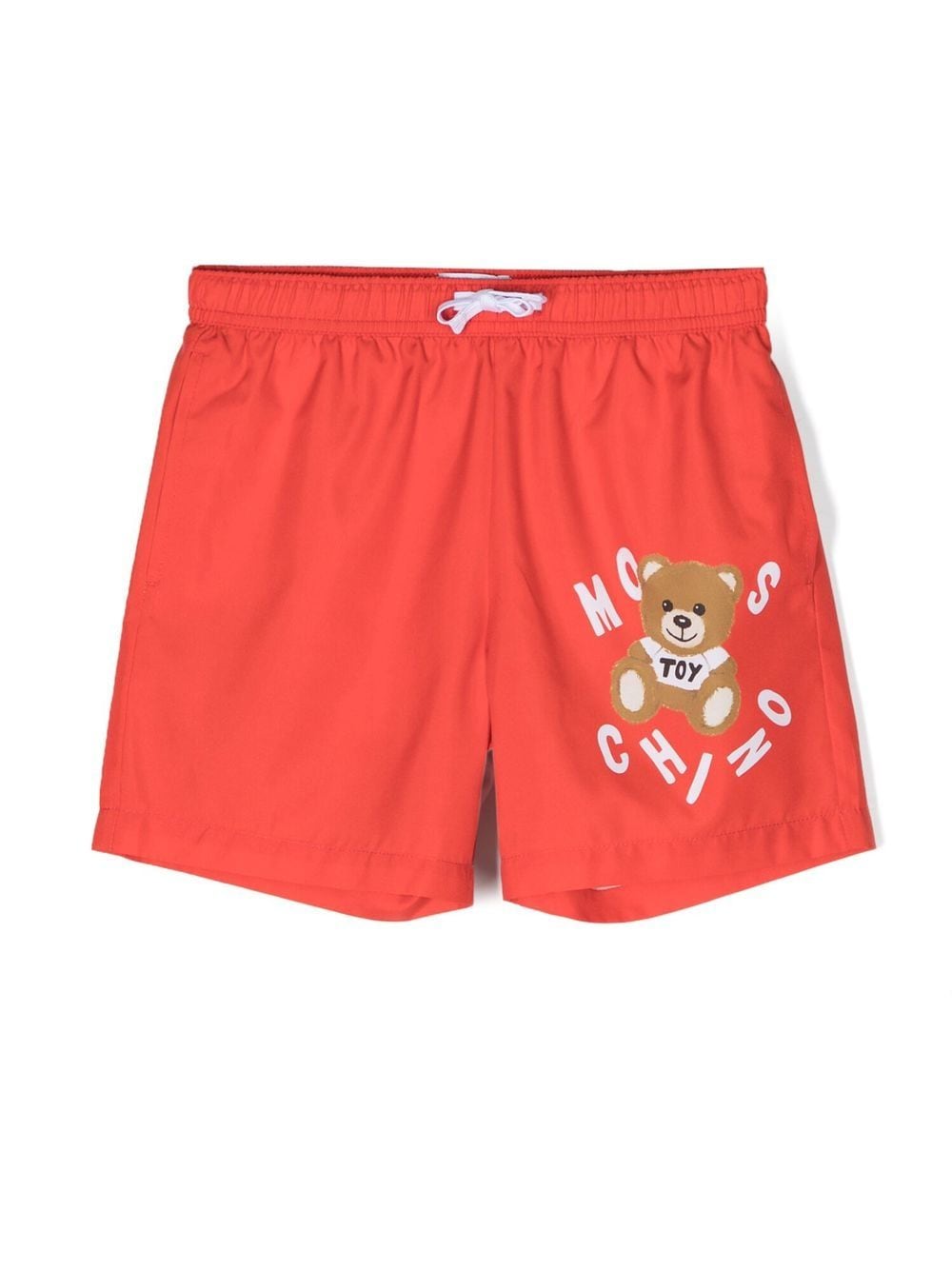 Moschino Kids Badeshorts mit Logo-Print - Rot von Moschino Kids