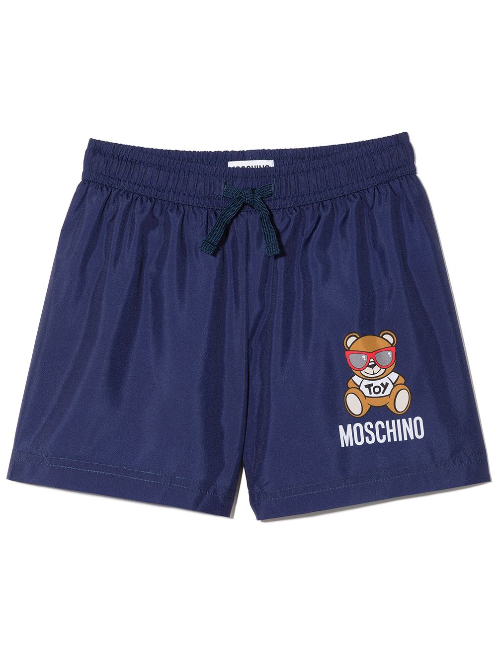 Moschino Kids Badeshorts mit Teddy-Print - Blau von Moschino Kids