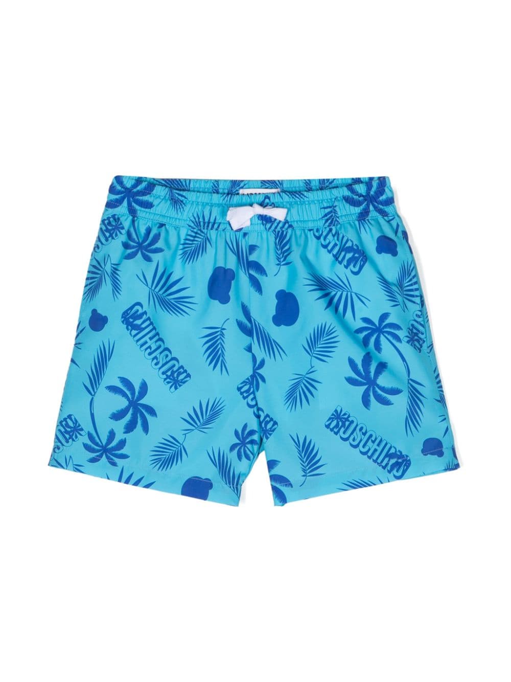 Moschino Kids Badeshorts mit botanischem Logo-Print - Blau von Moschino Kids