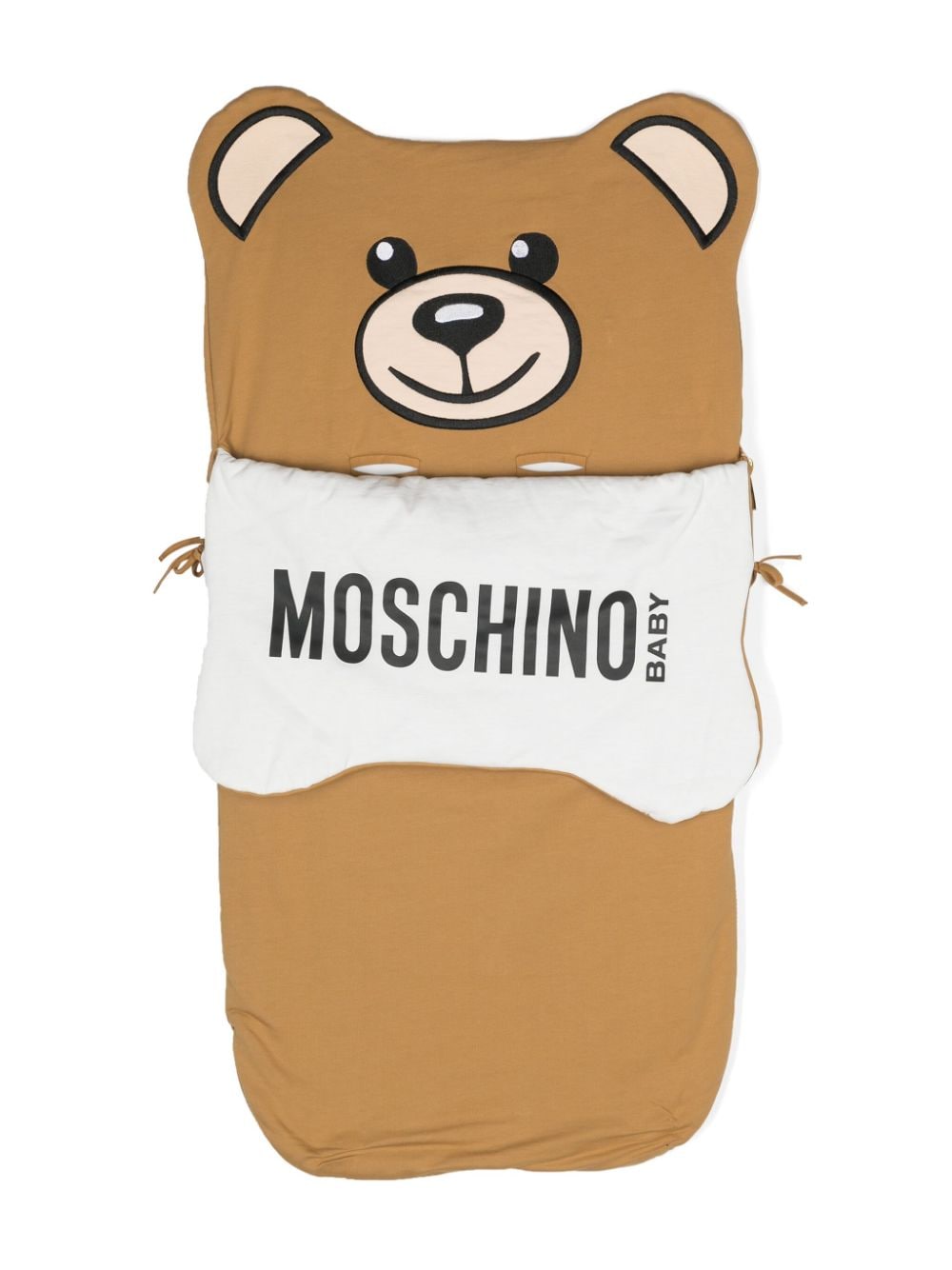 Moschino Kids Baumwoll-Schlafsack mit Teddy - Braun von Moschino Kids