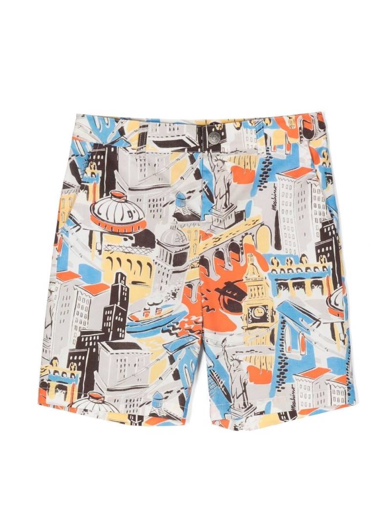 Moschino Kids Bermudas mit grafischem Print - Nude von Moschino Kids