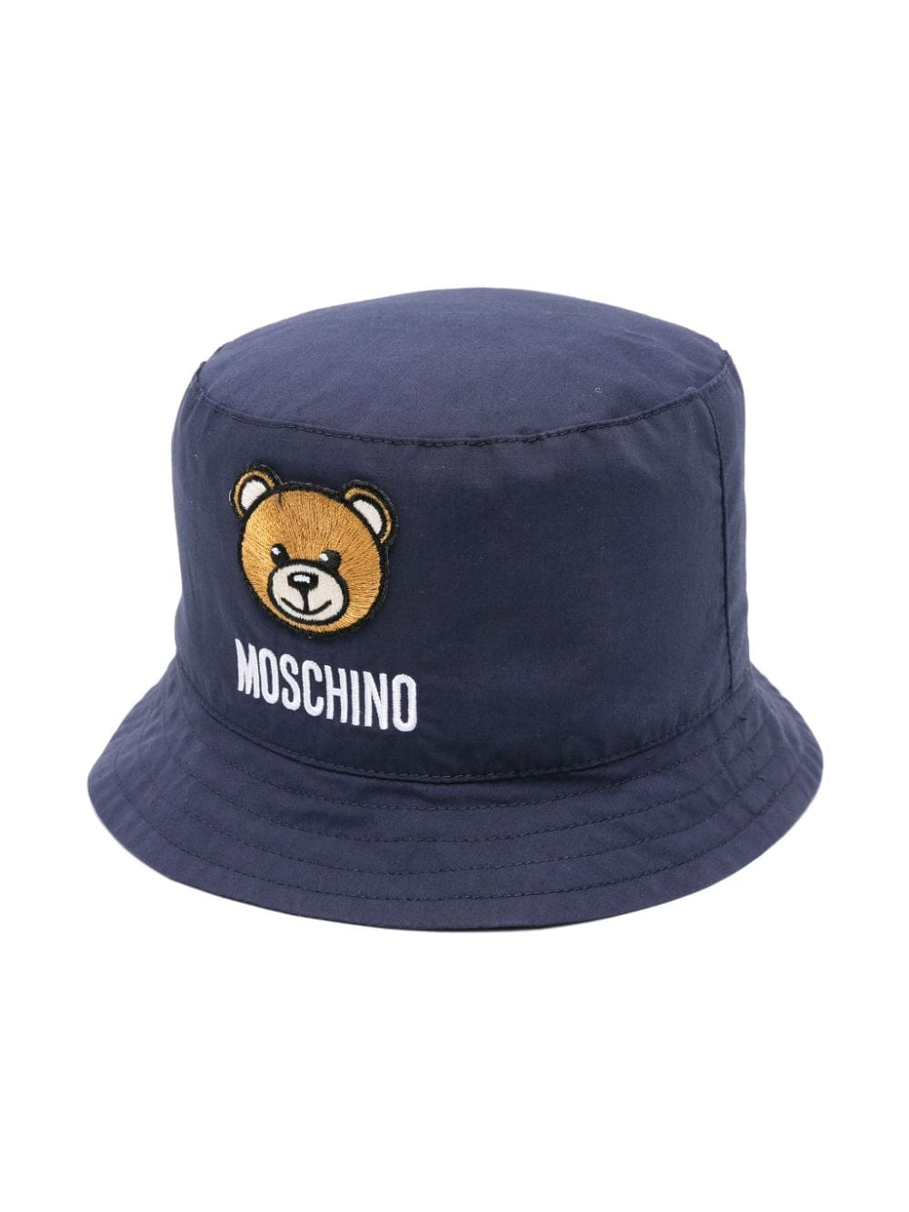 Moschino Kids Fischerhut mit Teddy-Stickerei - Blau von Moschino Kids