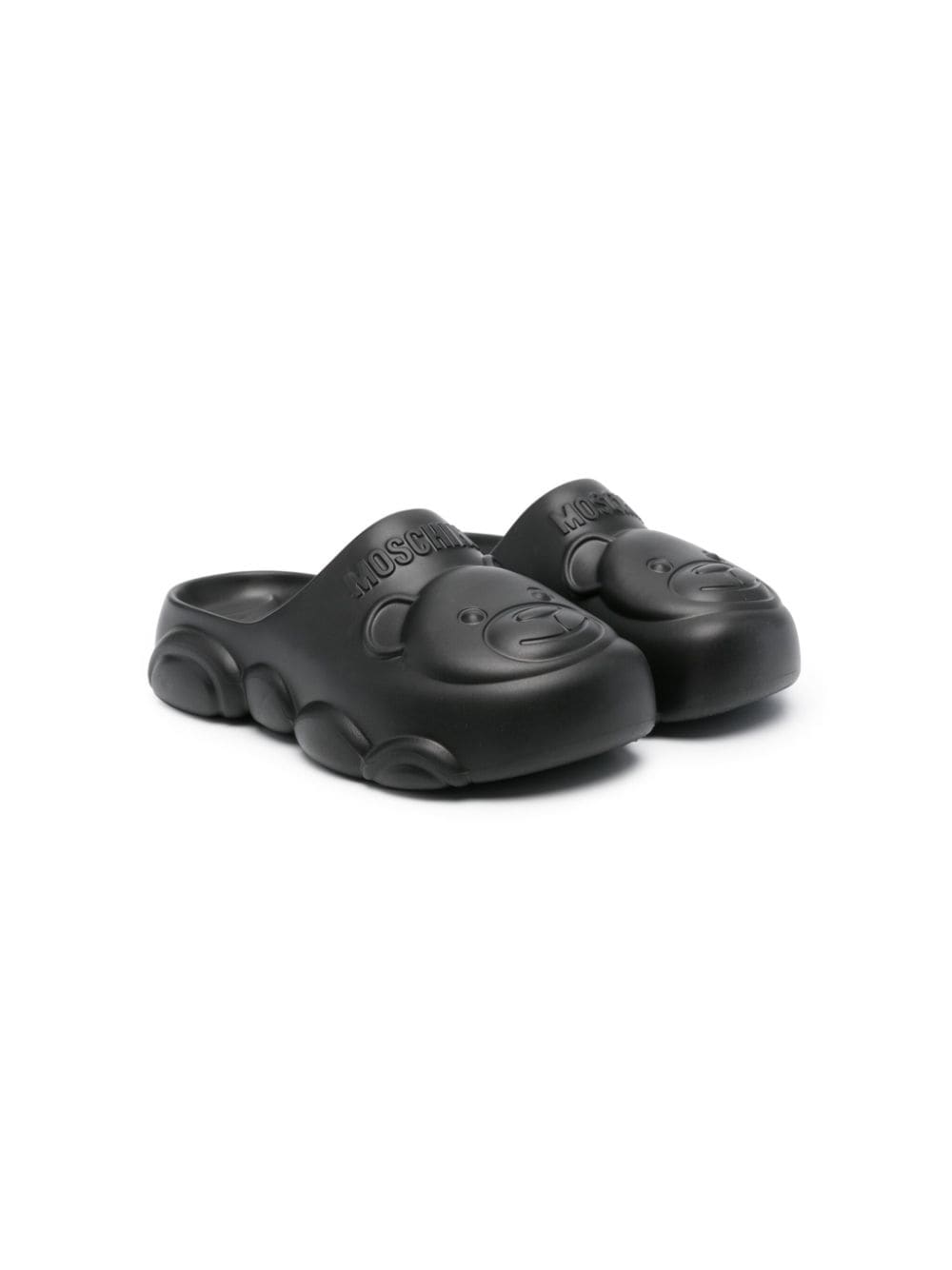 Moschino Kids Gummy Sandalen mit Teddy - Schwarz von Moschino Kids