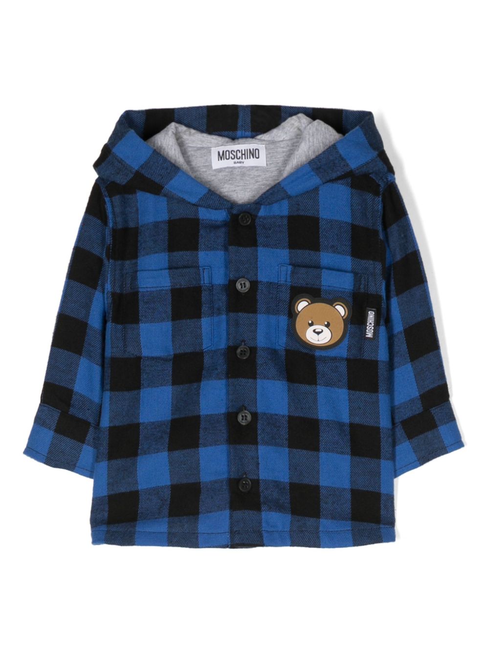 Moschino Kids Hemd mit Vichy-Karomuster - Schwarz von Moschino Kids