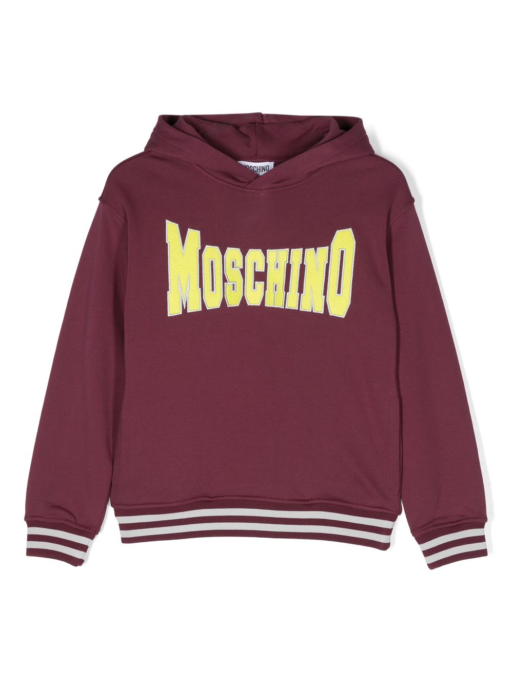 Moschino Kids Hoodie mit Logo im College-Look - Violett von Moschino Kids