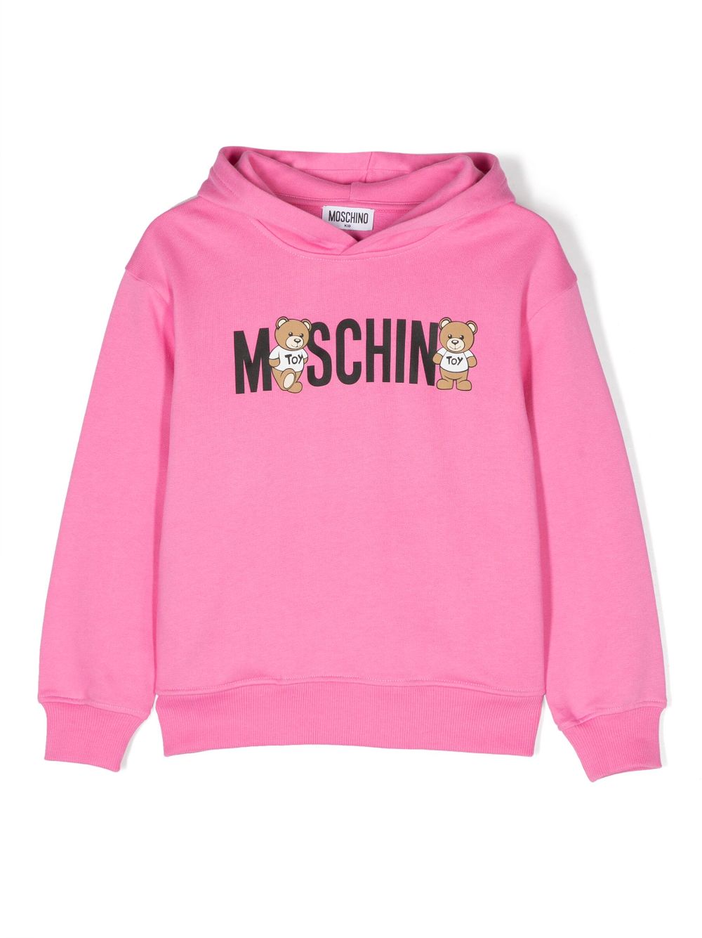 Moschino Kids Hoodie mit Teddy-Print - Rosa von Moschino Kids