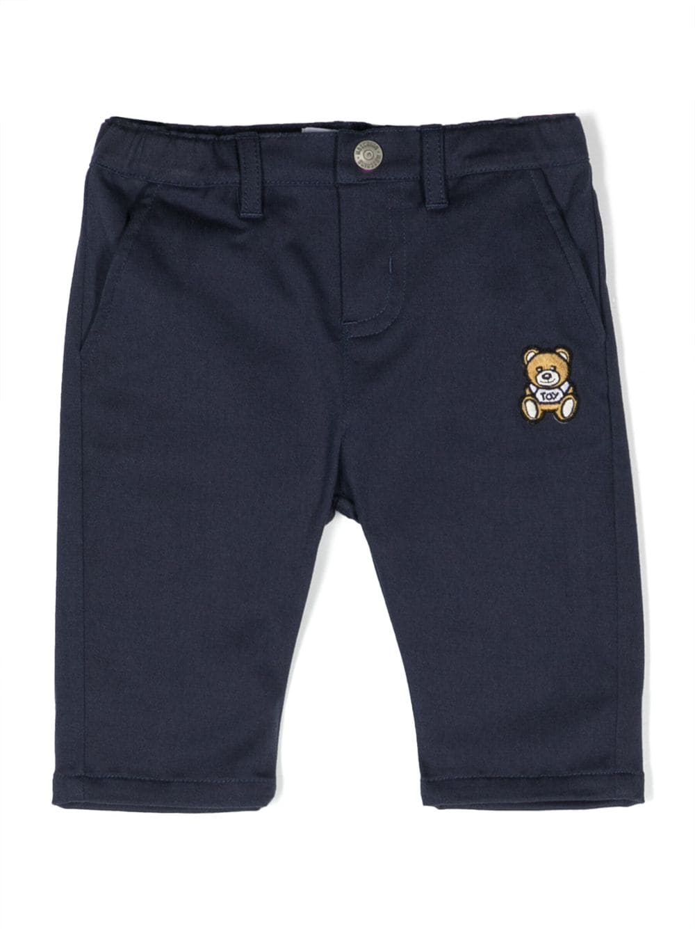 Moschino Kids Hose mit Teddy-Patch - Blau von Moschino Kids