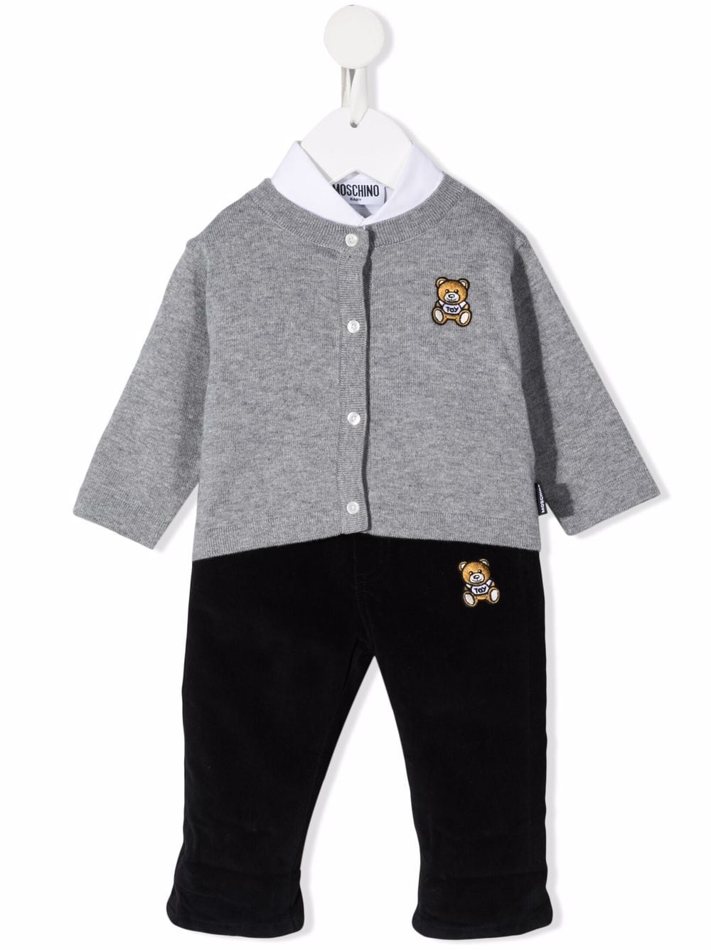 Moschino Kids Hosen-Set mit Teddy-Motiv - Schwarz von Moschino Kids