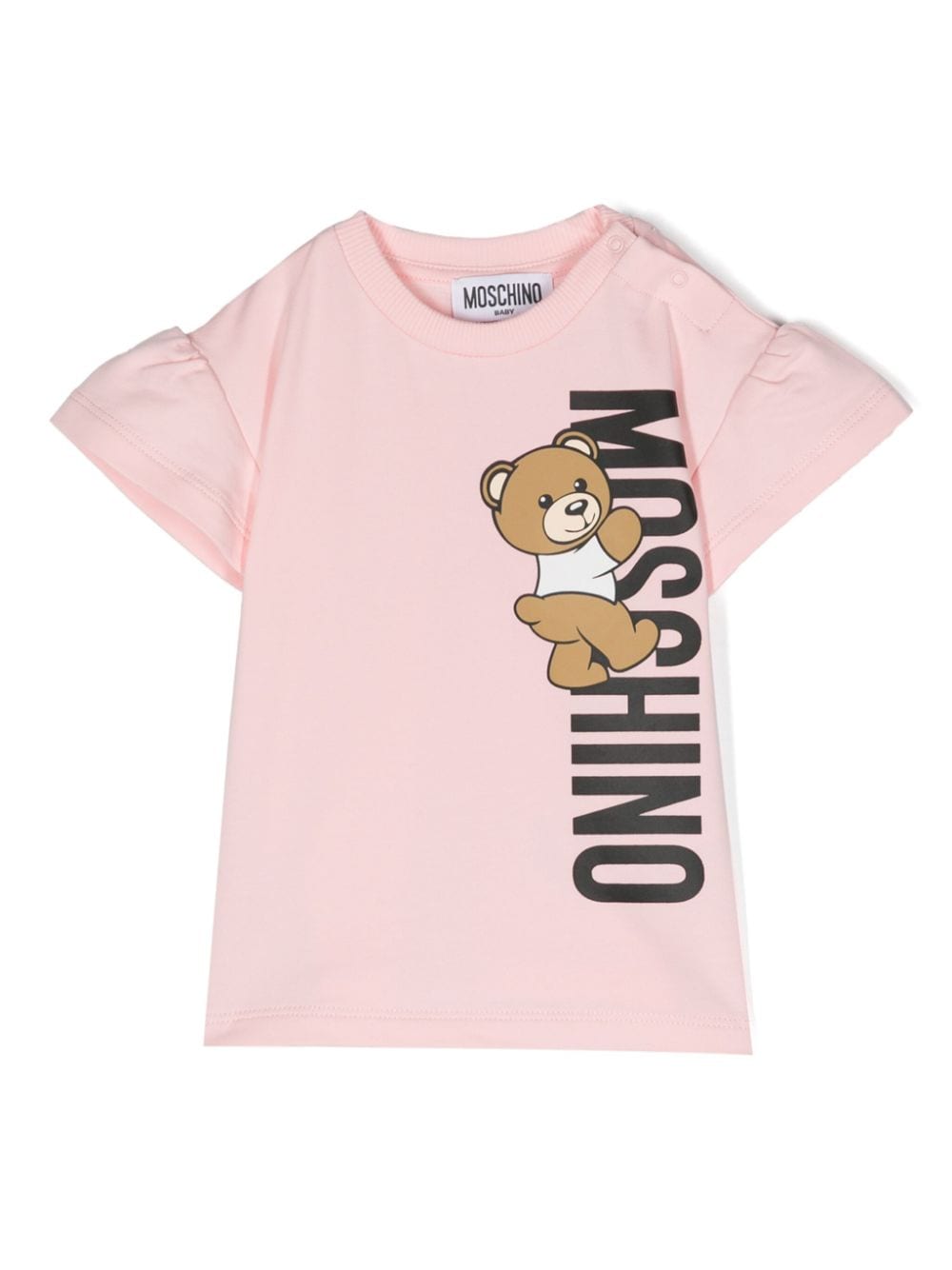 Moschino Kids Jerseykleid mit Teddy-Print - Rosa von Moschino Kids