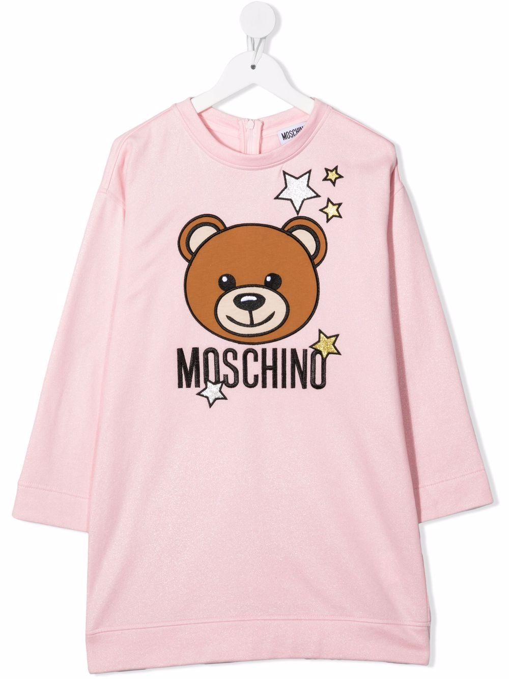 Moschino Kids Jerseykleid mit grafischem Print - Rosa von Moschino Kids