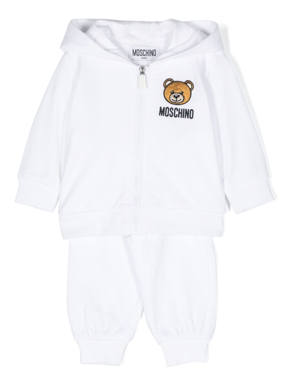 Moschino Kids Jogginganzug-Set mit Teddy-Stickerei - Weiß von Moschino Kids