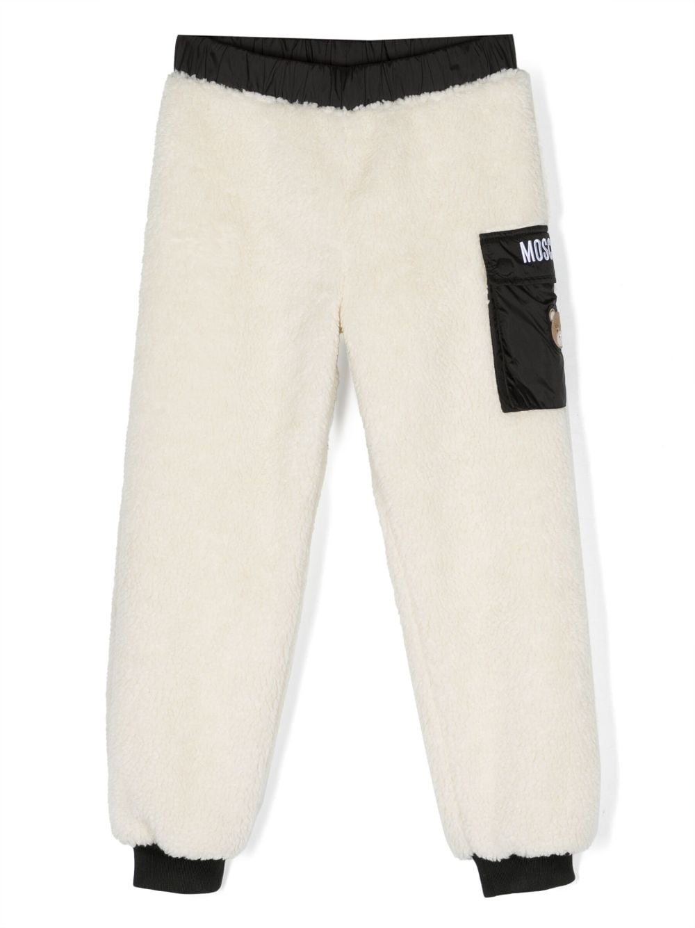 Moschino Kids Jogginghose aus Faux Fur - Weiß von Moschino Kids