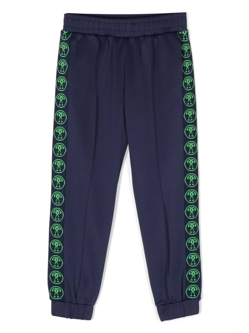 Moschino Kids Jogginghose mit Logo-Print - Blau von Moschino Kids