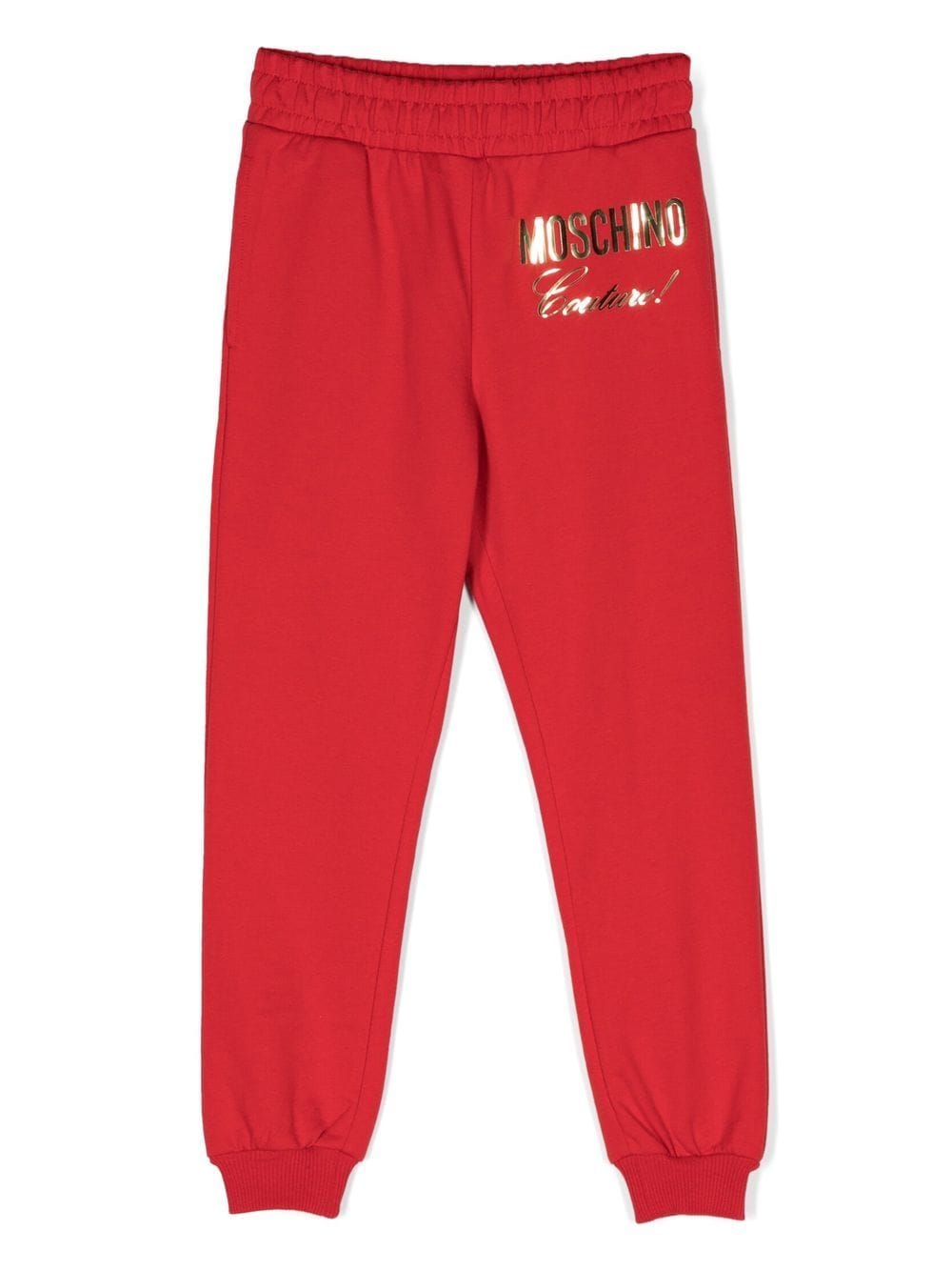 Moschino Kids Jogginghose mit Logo-Print - Rot von Moschino Kids