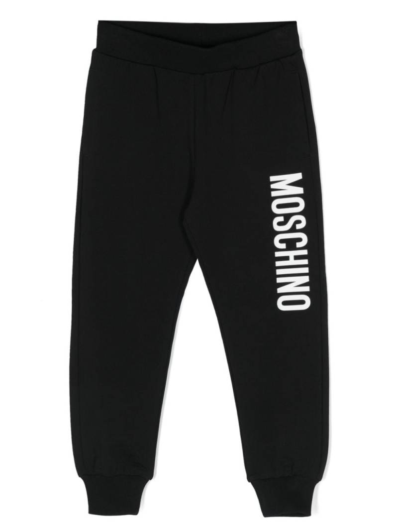 Moschino Kids Jogginghose mit Logo-Print - Schwarz von Moschino Kids