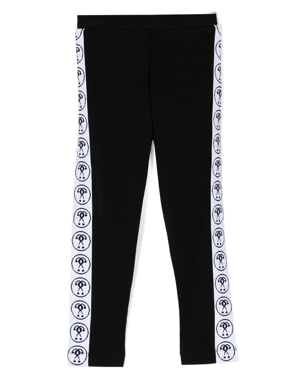 Moschino Kids Jogginghose mit Logo-Streifen - Schwarz von Moschino Kids